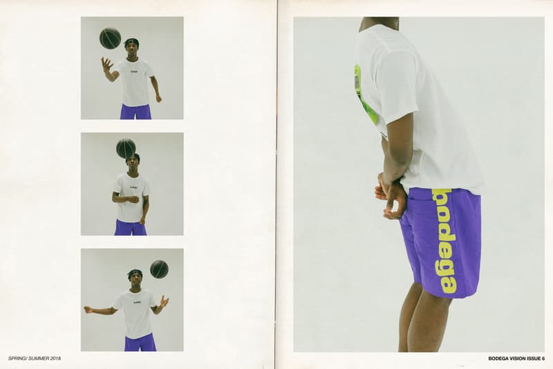 Bodega Spring/Summer 2018 Delivery 1 Lookbook Logo T-Shirt Shorts White Purple