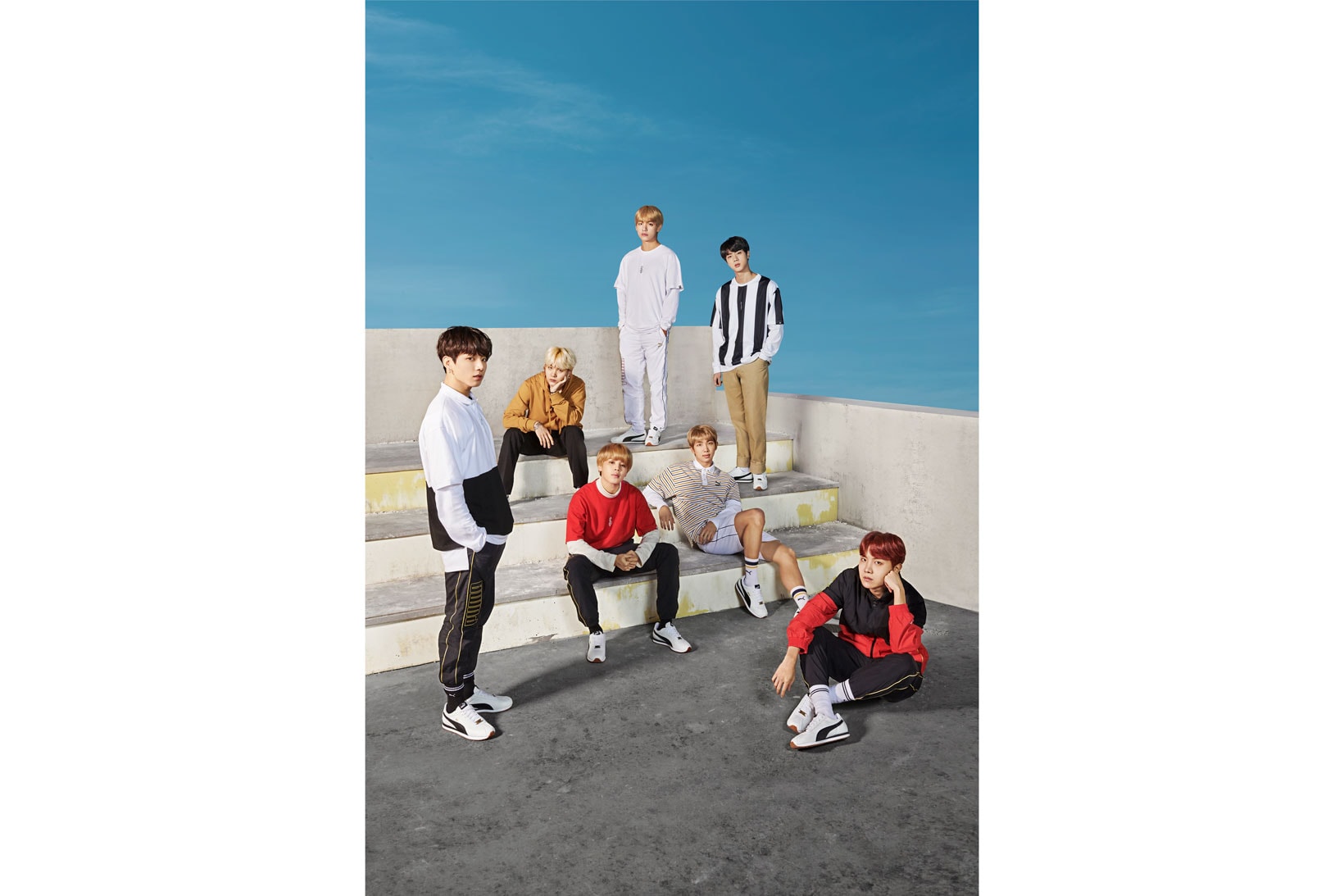 BTS PUMA Sportswear Campaign K-Pop Korea Group