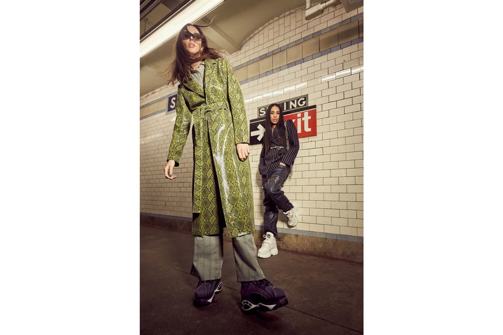 Buffalo London Platform US Campaign Classic Low Top Sneakers Aleali May Ruby Aldridge