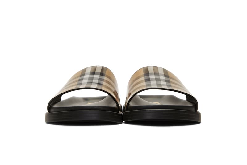 Burberry Vintage Nova Check Pool Slides Slippers Black Beige White Red Classic Summer Shoes Sandals