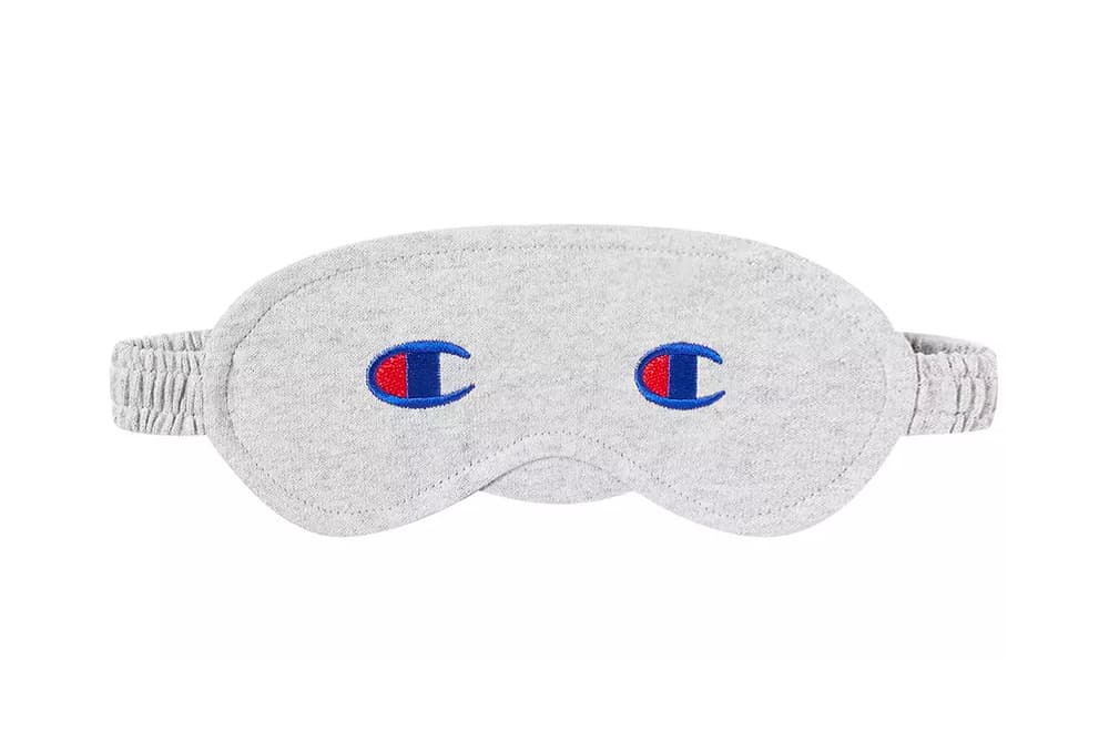 Shop Champion X Beams Grey Double Logo Eye Mask Hypebae