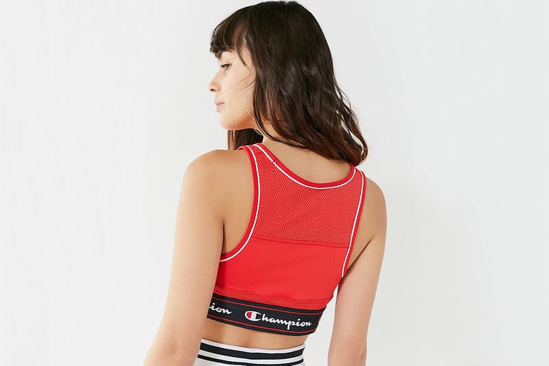 red champion sports bra