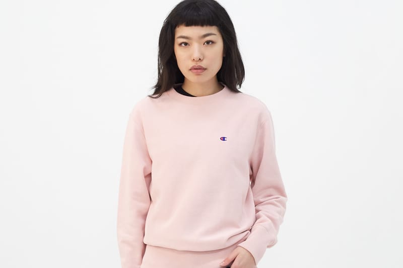 champion reverse weave pink