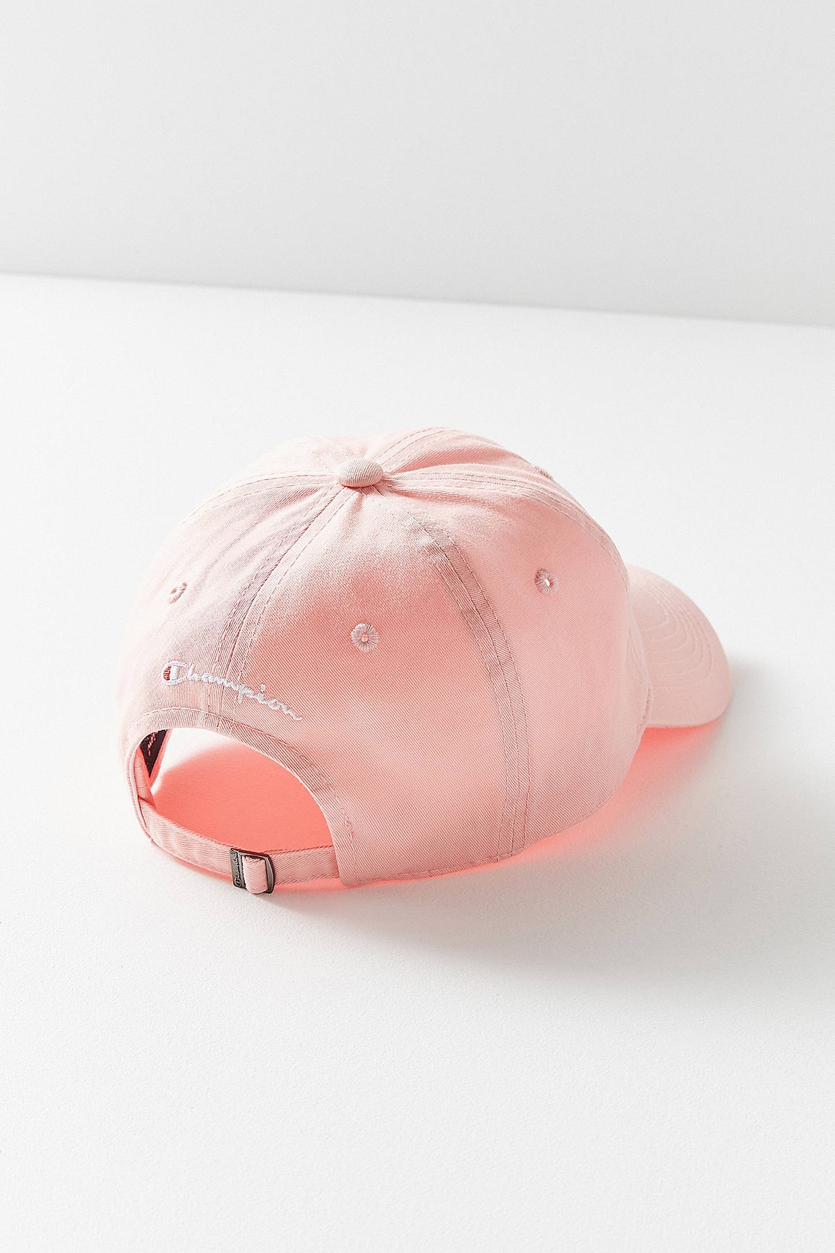 Champion Urban Outfitters Washed Twill Baseball Hat Cap Pink Logo