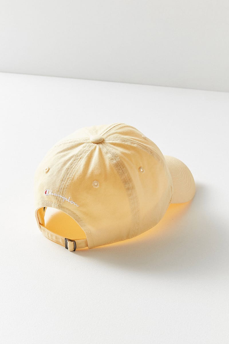 pastel yellow baseball cap