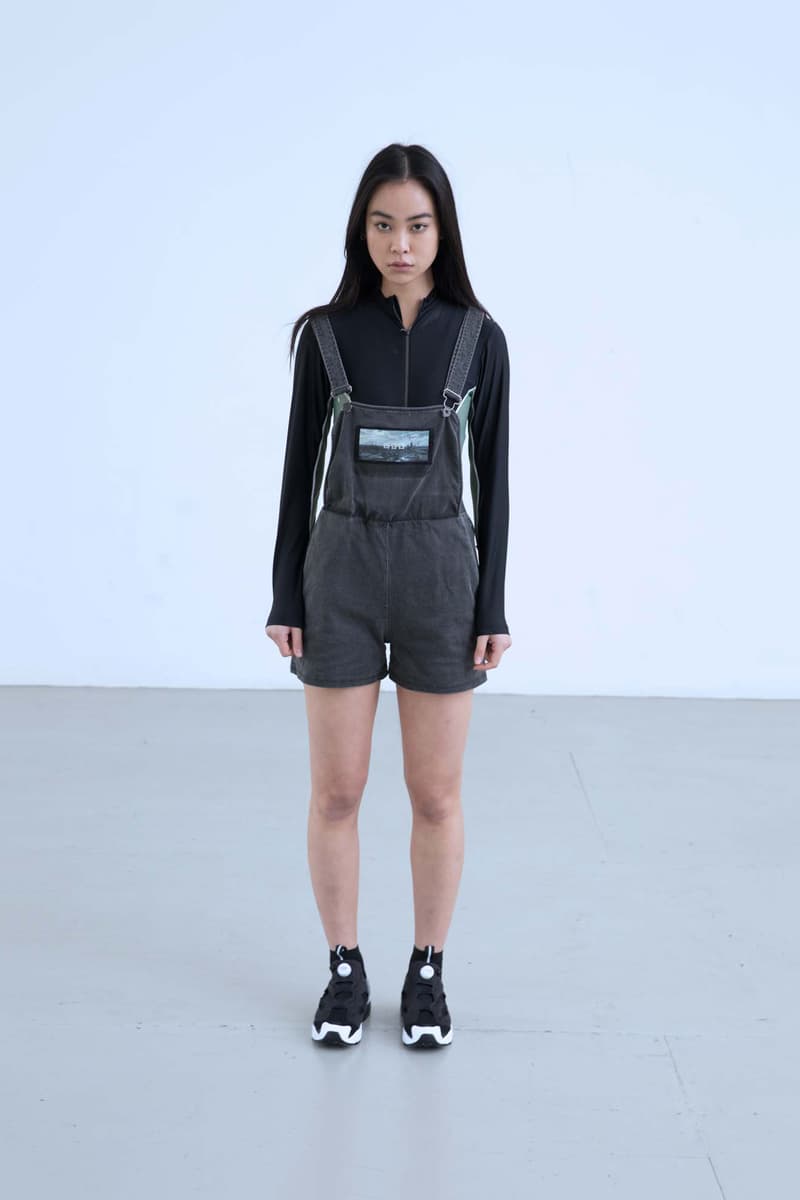 Charli Cohen Fall/Winter 2018 Collection Lookbook Overalls Longsleeved Shirt Grey Black