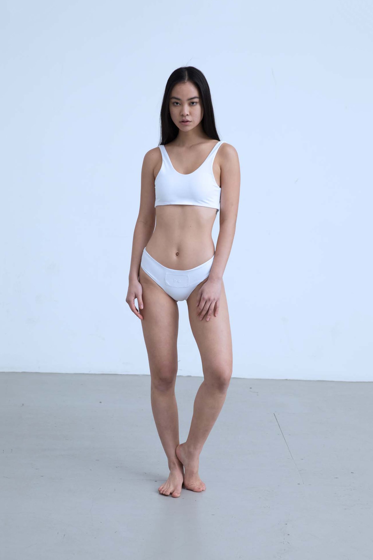 Charli Cohen Fall/Winter 2018 Collection Lookbook Sports Bra Underwear White