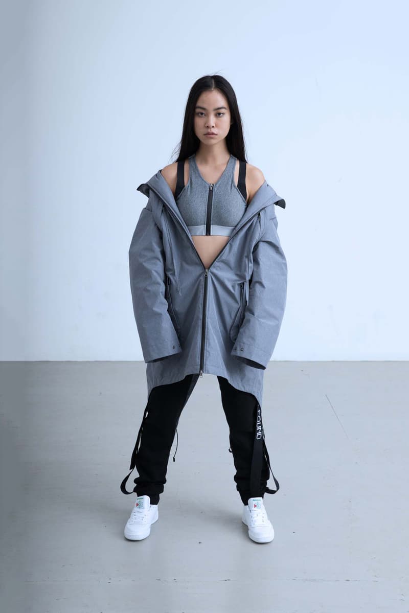 Charli Cohen Fall/Winter 2018 Collection Lookbook Convertible Parka Pants Grey Black