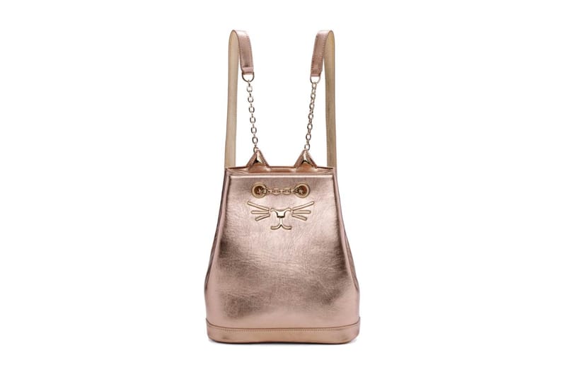 Charlotte Olympia's Metallic Backpack in "Rose" Is at the Top of Our Spring Wishlist