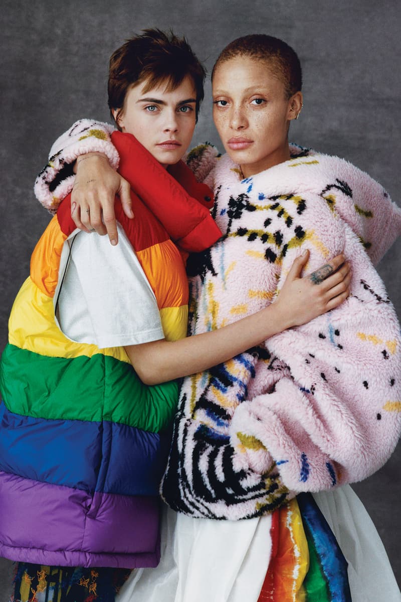 Adwoa Aboah Cara Delevingne burberry goodbye farewell Christopher Bailey