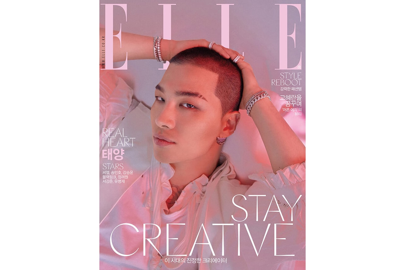 Taeyang Youngbae Big Bang Elle Korea April 2018 Issue Cover Korean Music K-pop