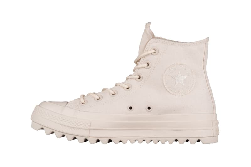 Converse Chuck Taylor All Star Lift Ripple Ox low top hi natural cream off white black canvas jagged sole platform where to buy minimal sneakers