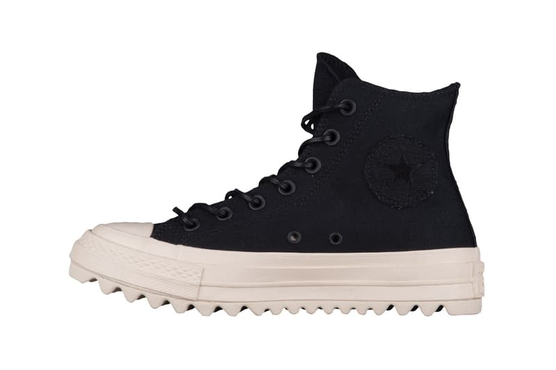 Converse Chuck Taylor All Star Lift Ripple Ox low top hi natural cream off white black canvas jagged sole platform where to buy minimal sneakers