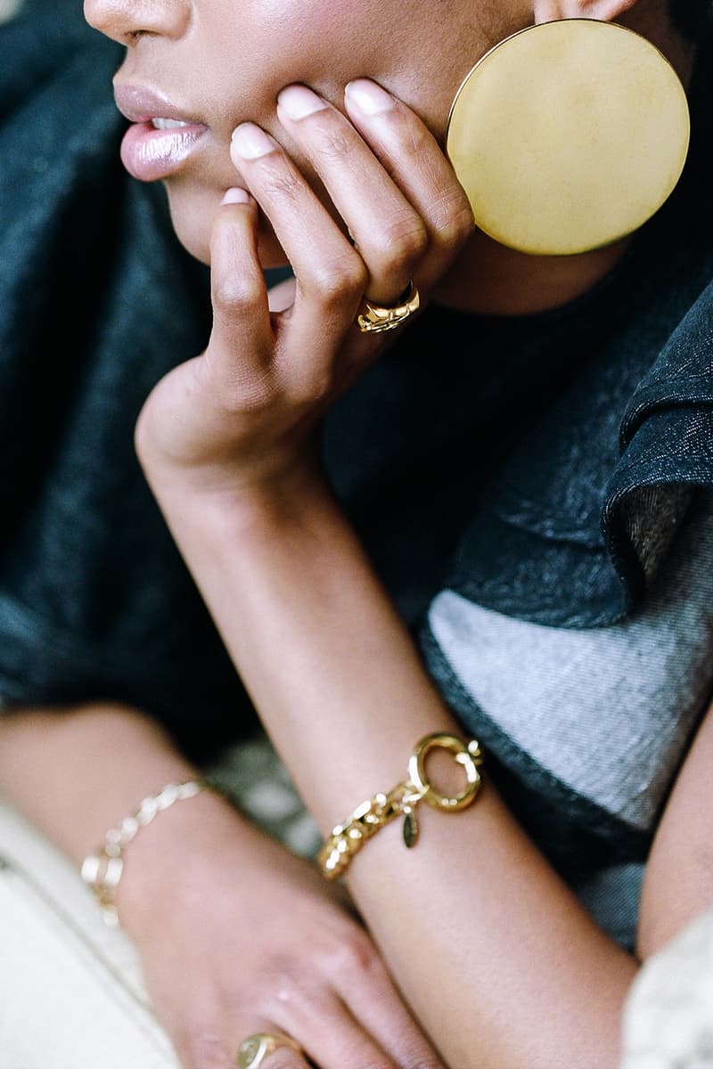 Cuchara Jewelry Spring/Summer 2018 Lookbook Icon Earring Royce Bracelet Gold
