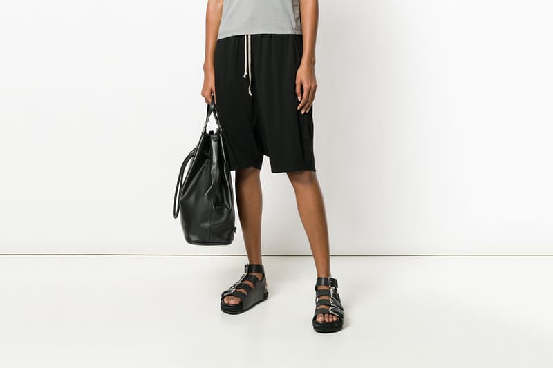 editors pick rick owens drkshdw drop crotch shorts