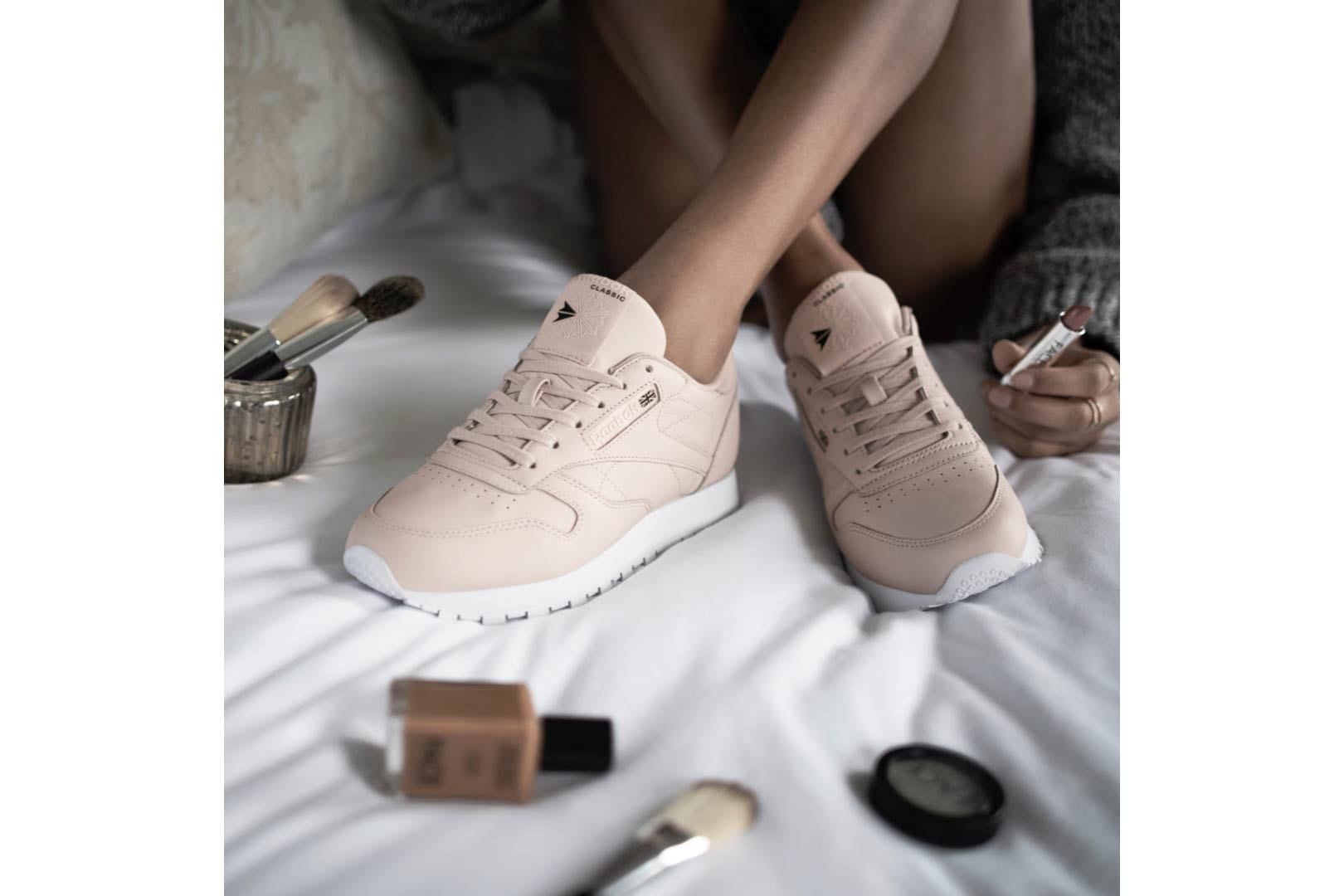 FACE Stockholm Reebok Classic Leather Muted Pink Lookbook