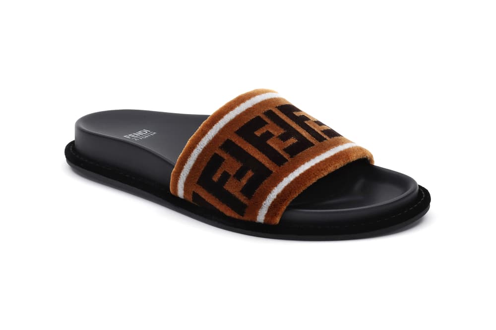 Fendi FF Logo Capsule Collection Slipper Tobacco Black