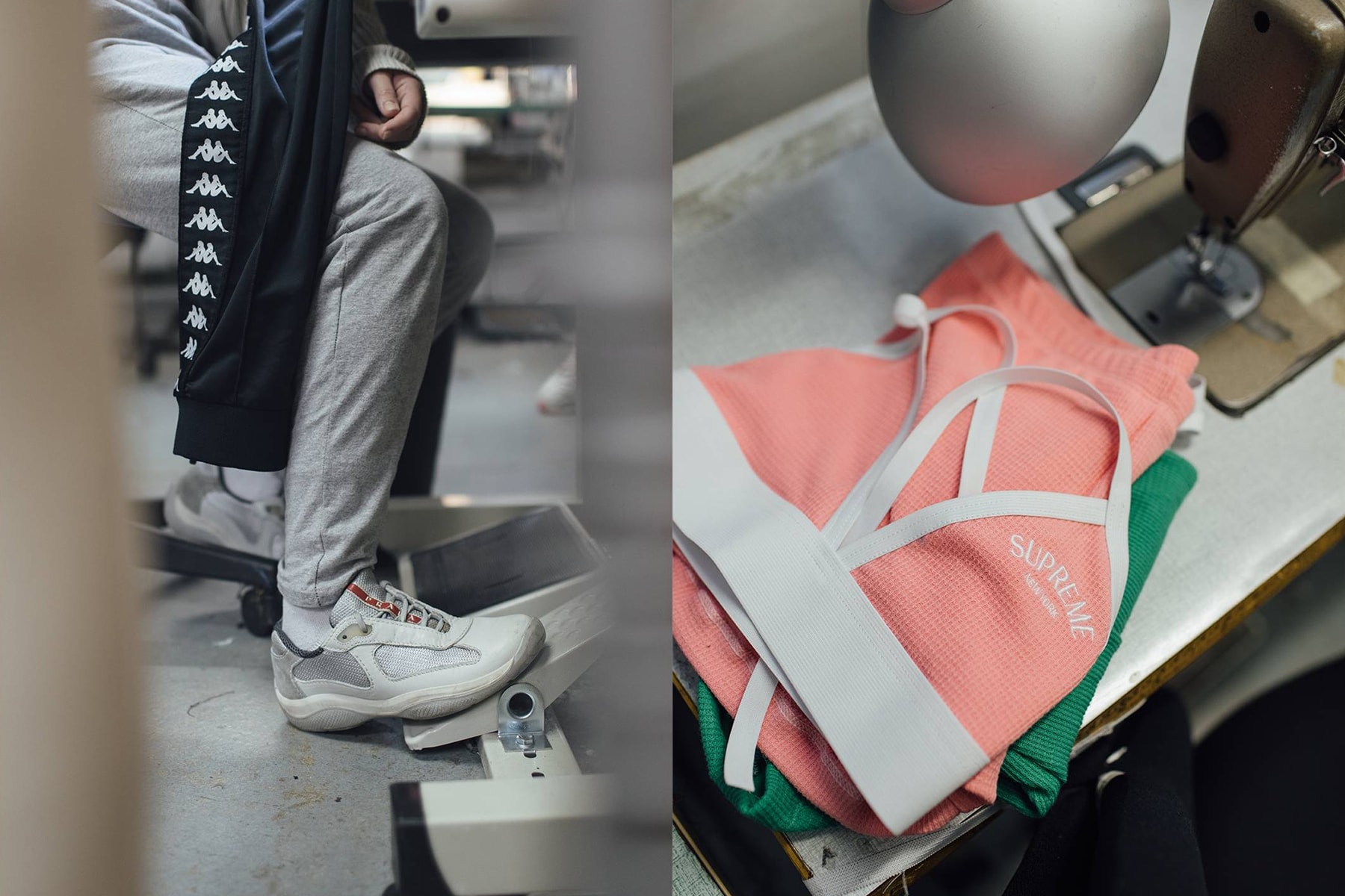 Frankie Collective Reworked Supreme Bralette Pink Kappa Trackpants