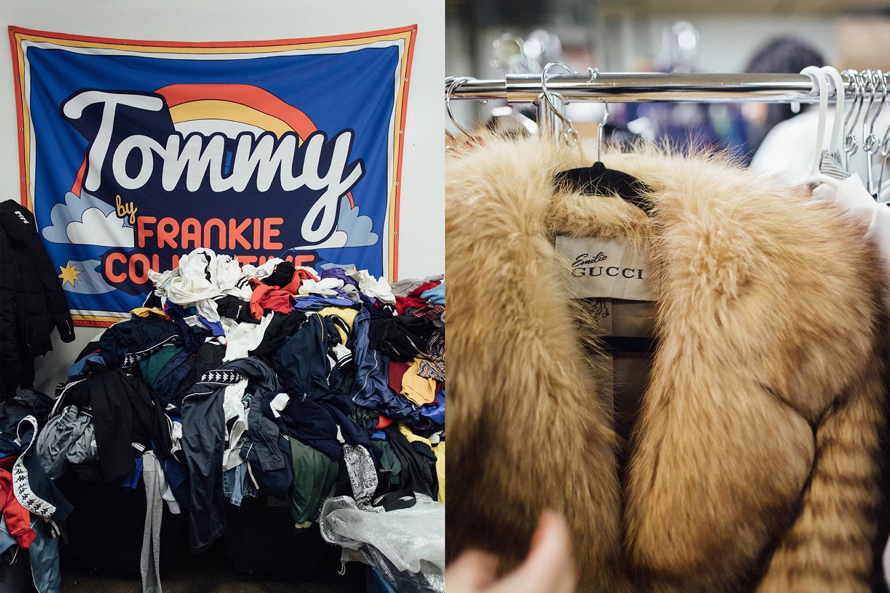 Frankie Collective Reworked Vintage Tommy Hilfiger Gucci Fur Coat