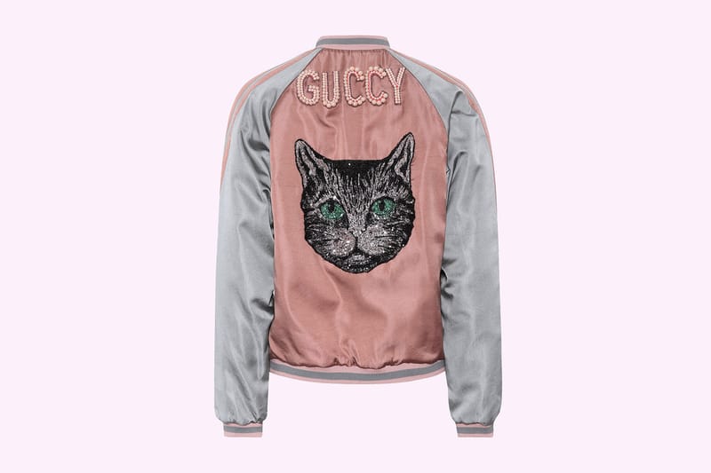 gucci cat bomber jacket