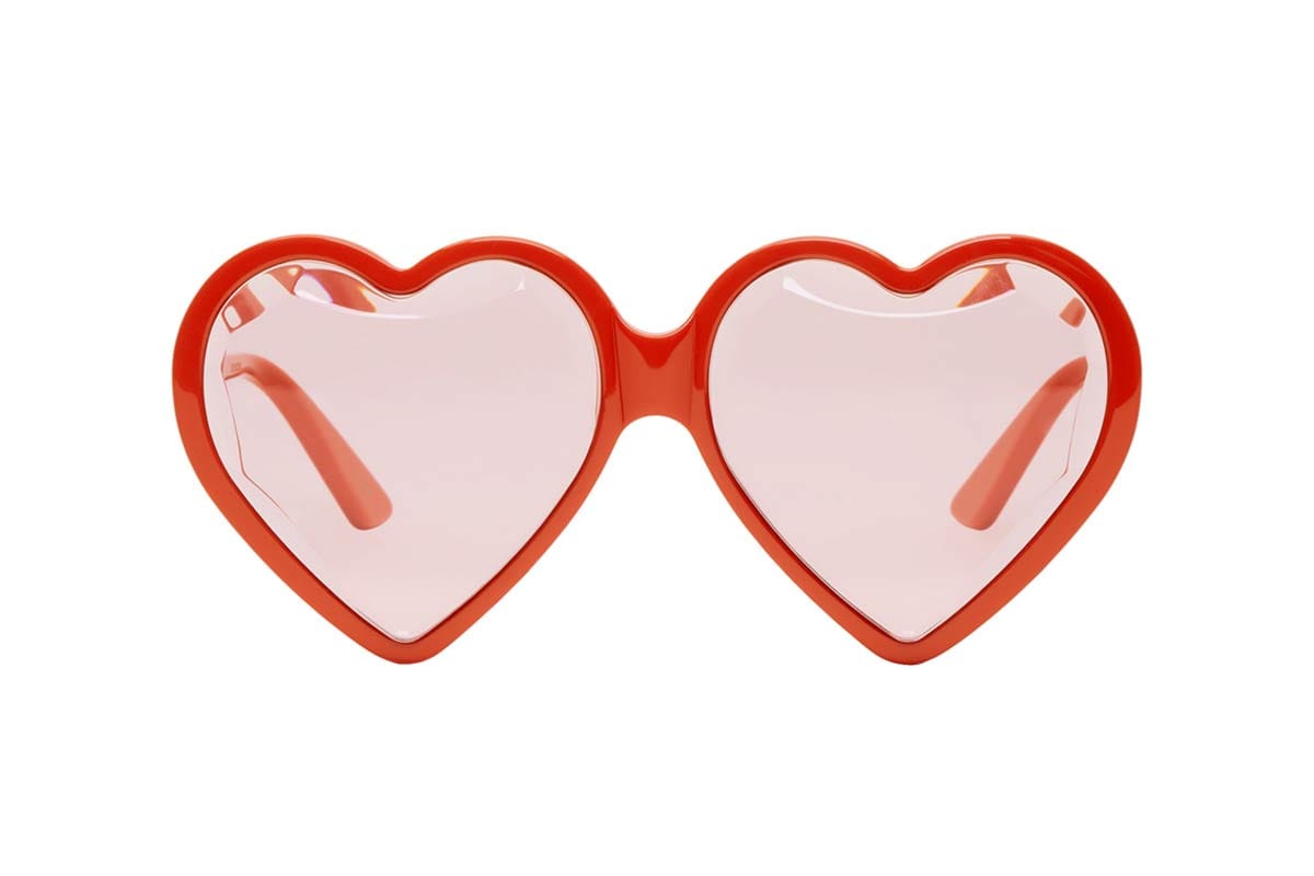 gucci heart shaped glasses