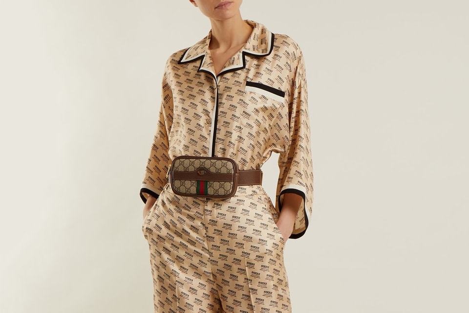 Gucci Releases Two-Piece Beige Silk Pyjama Set Hypebae |  