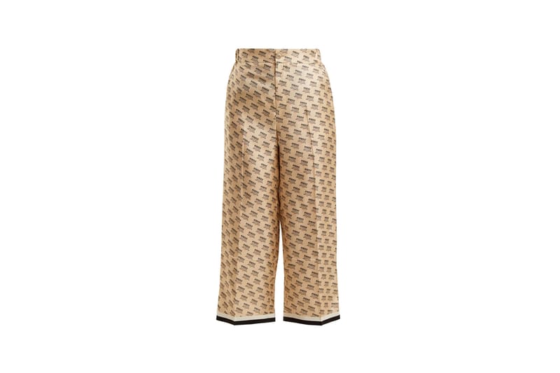 gucci silk trousers