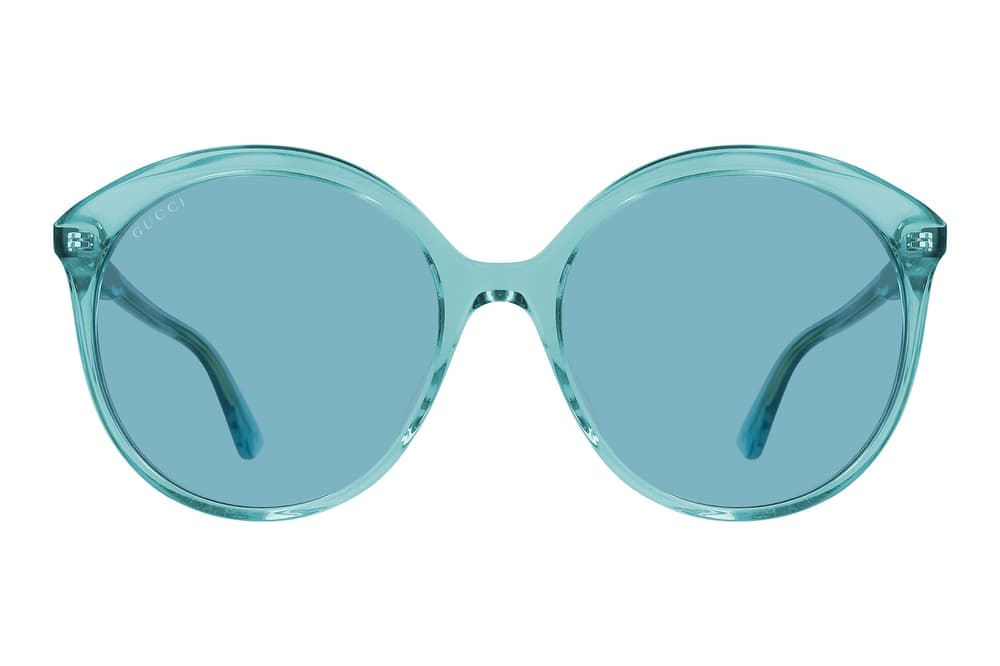 Gucci Monocolor Translucent Retro Sunglasses Vibrant '80s Pink Blue Oversized Where to Buy