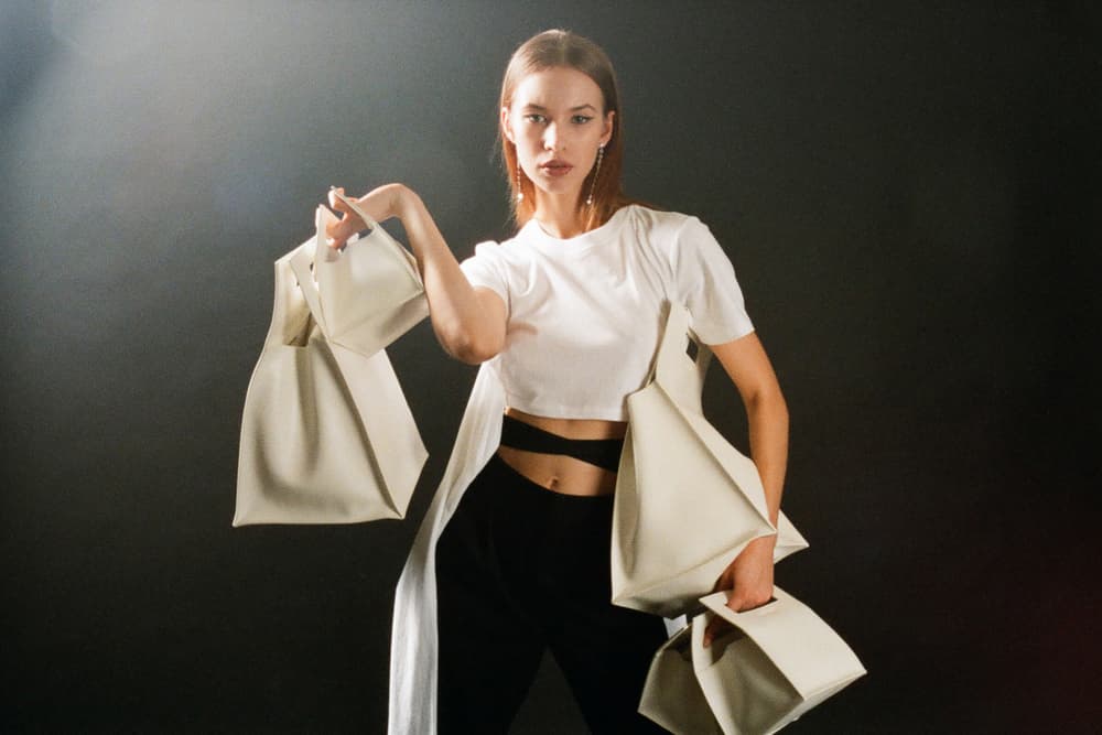 Helmut Lang Spring Summer 2018 HBX Editorial White Shopping Bag
