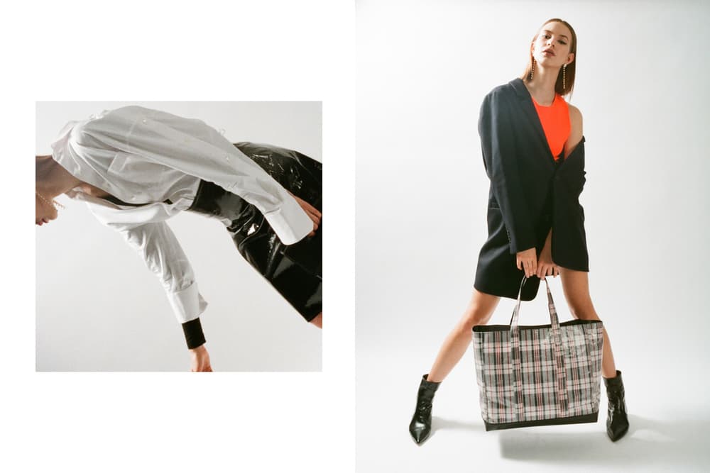 Helmut Lang Spring Summer 2018 HBX Editorial Bag Handbag Plaid