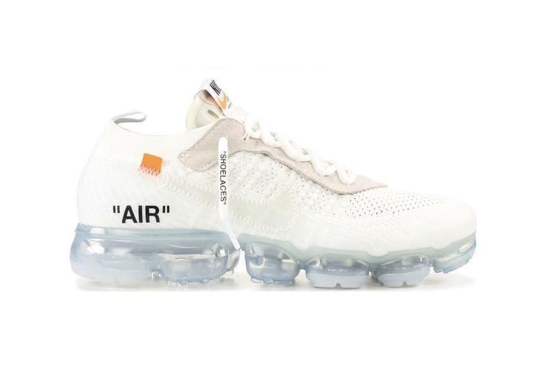 vapormax with orange tag