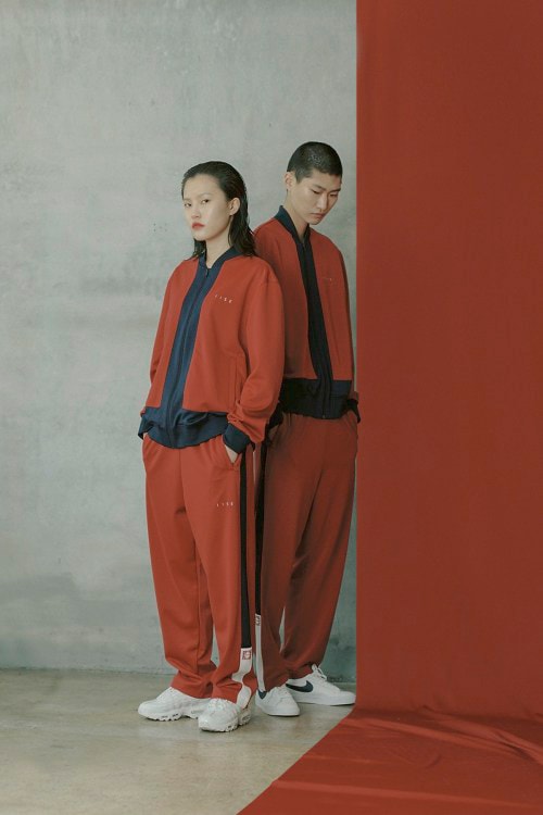 IISE Spring/Summer 2018 Collection Lookbook Track Bomber Jacket Pants Burgundy