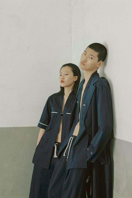 IISE Spring/Summer 2018 Collection Lookbook Collared Shirt Pants Navy Blue Green