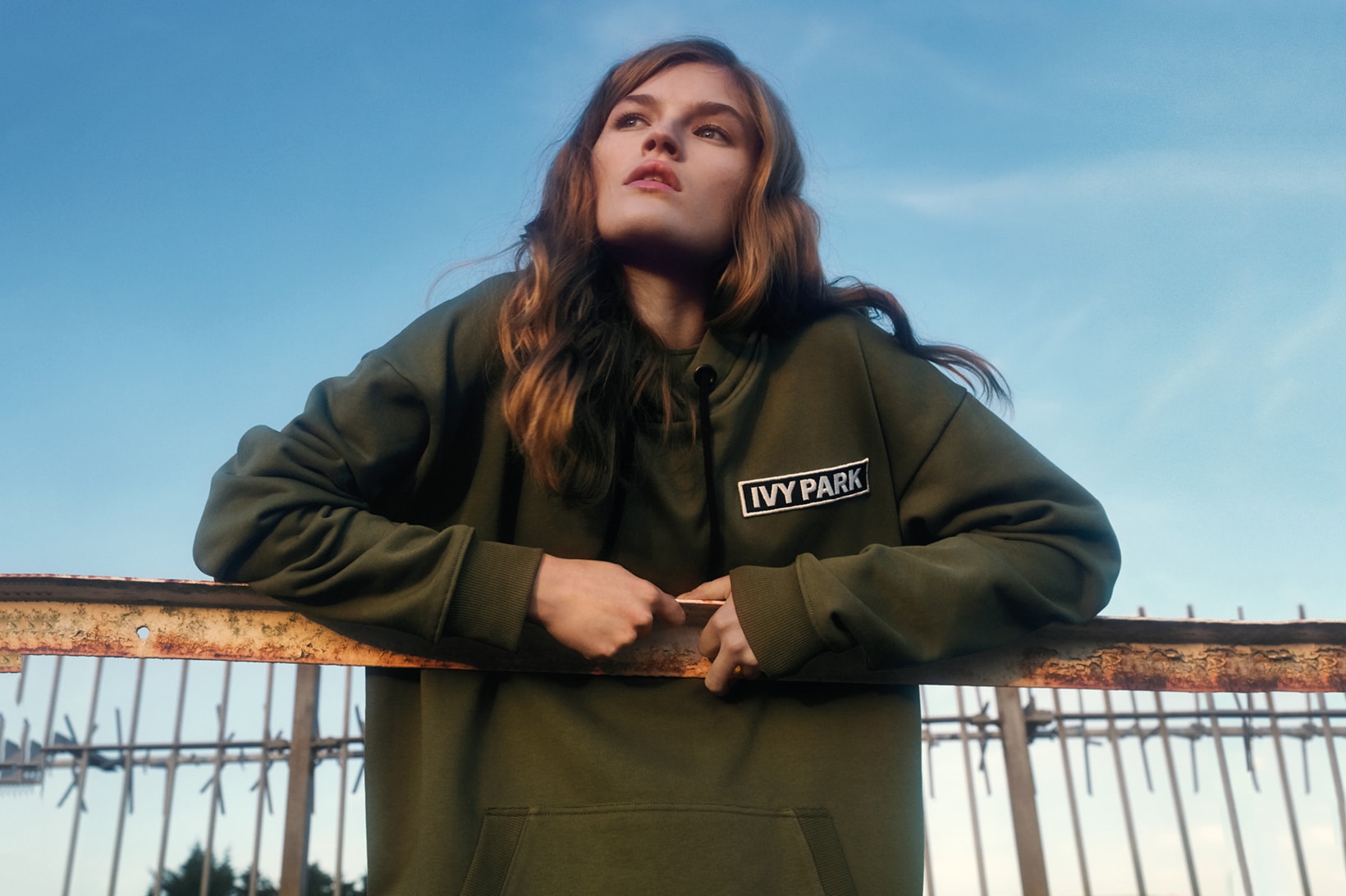 IVY PARK Spring/Summer 2018 Campaign Logo Hoodie Green