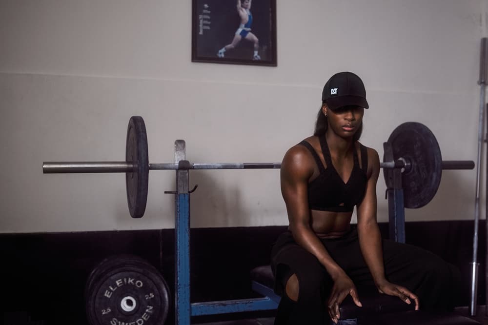 IVY PARK Spring/Summer 2018 Campaign Sports Bra Leggings Hat Black