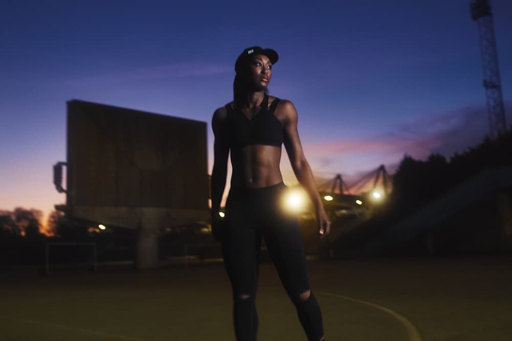 IVY PARK Spring/Summer 2018 Campaign Sports Bra Hat Leggings Black