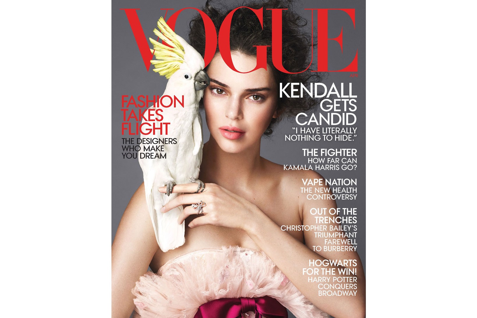 Kendall Jenner Vogue April 2018 Cover Chanel Haute Couture