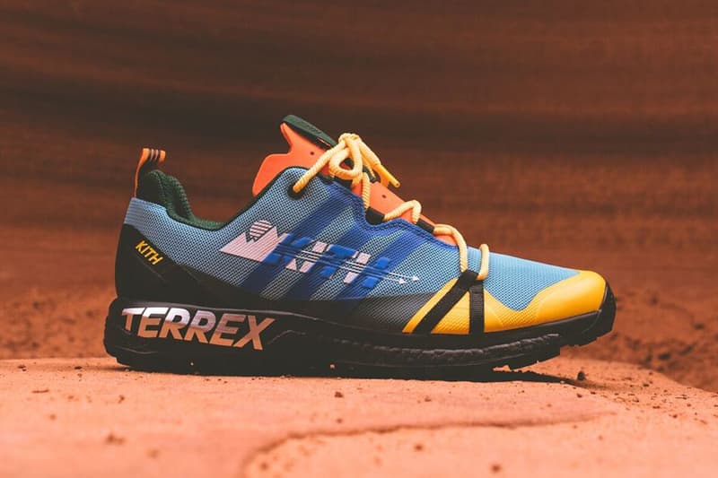 KITH x Terrex Agravic GTX Teal Yellow Orange Black