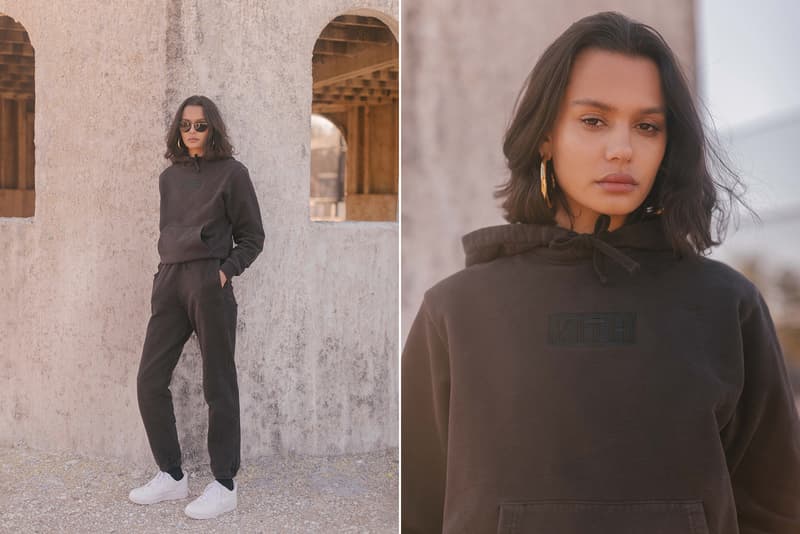 KITH Military Collection Lookbook Hailey Patch Hoodie Sweatpants Black