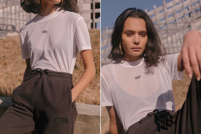 KITH Military Collection Lookbook Logo Shirt Sweat Pants White Black