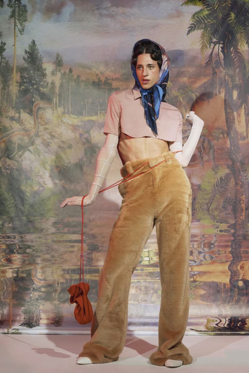 Le Studio Pierre Fall/Winter 2018 Lookbook Fur Pants Top Tan Pink