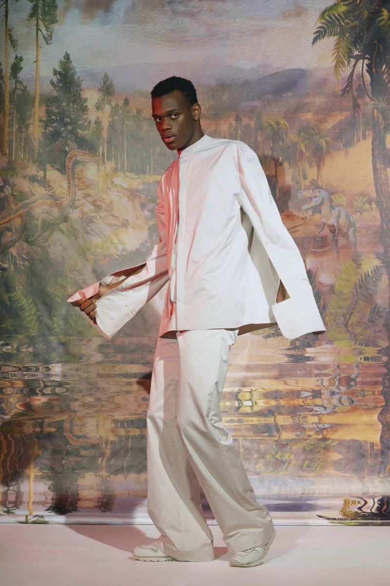Le Studio Pierre Fall/Winter 2018 Lookbook Collared Shirt Pants White