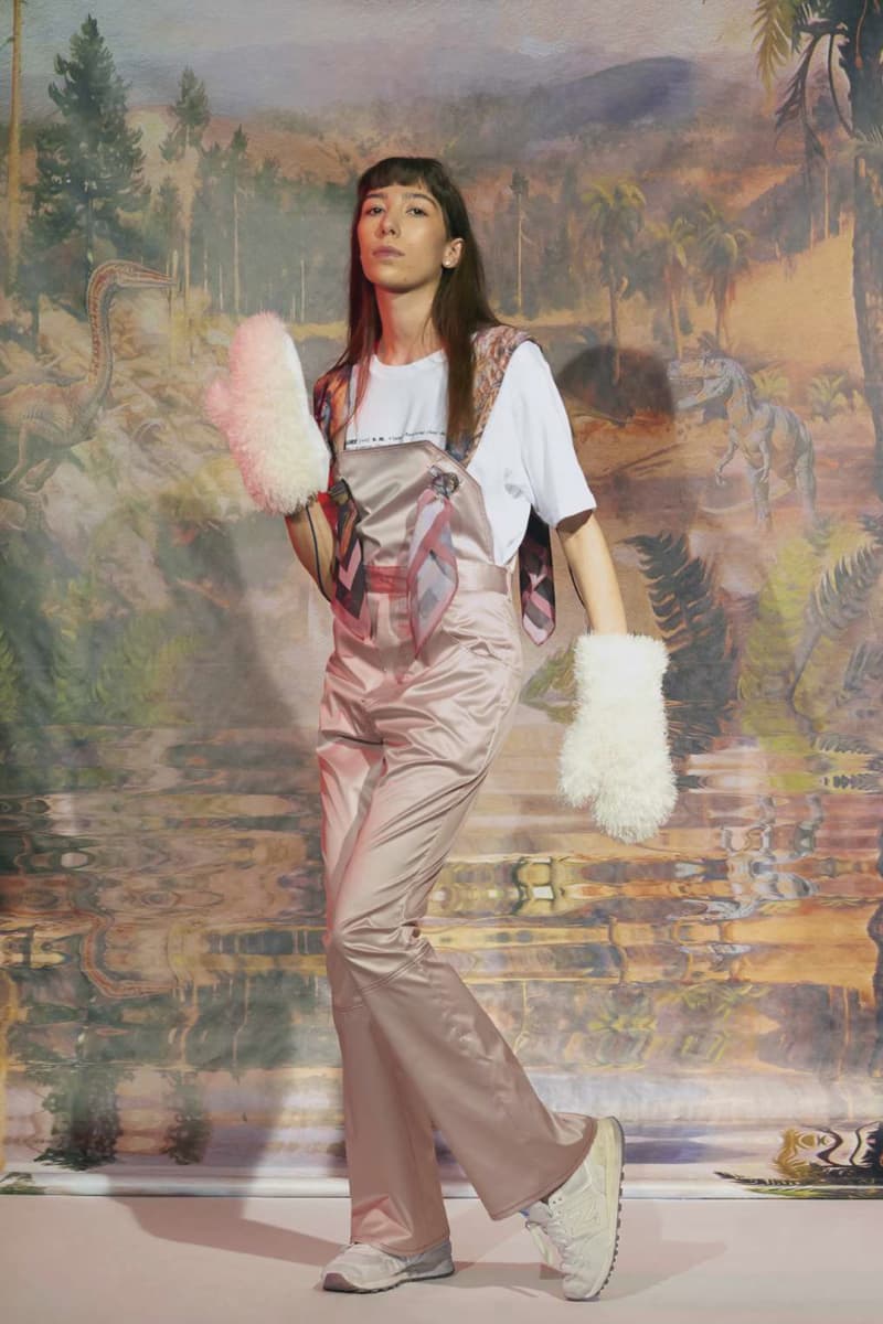 Le Studio Pierre Fall/Winter 2018 Lookbook T-Shirt Silk Overalls White Pink
