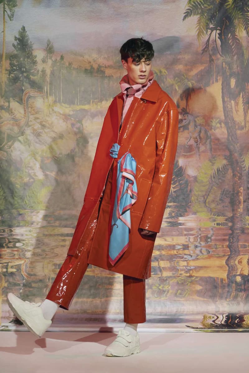 Le Studio Pierre Fall/Winter 2018 Lookbook Vinyl Jacket Pants Orange