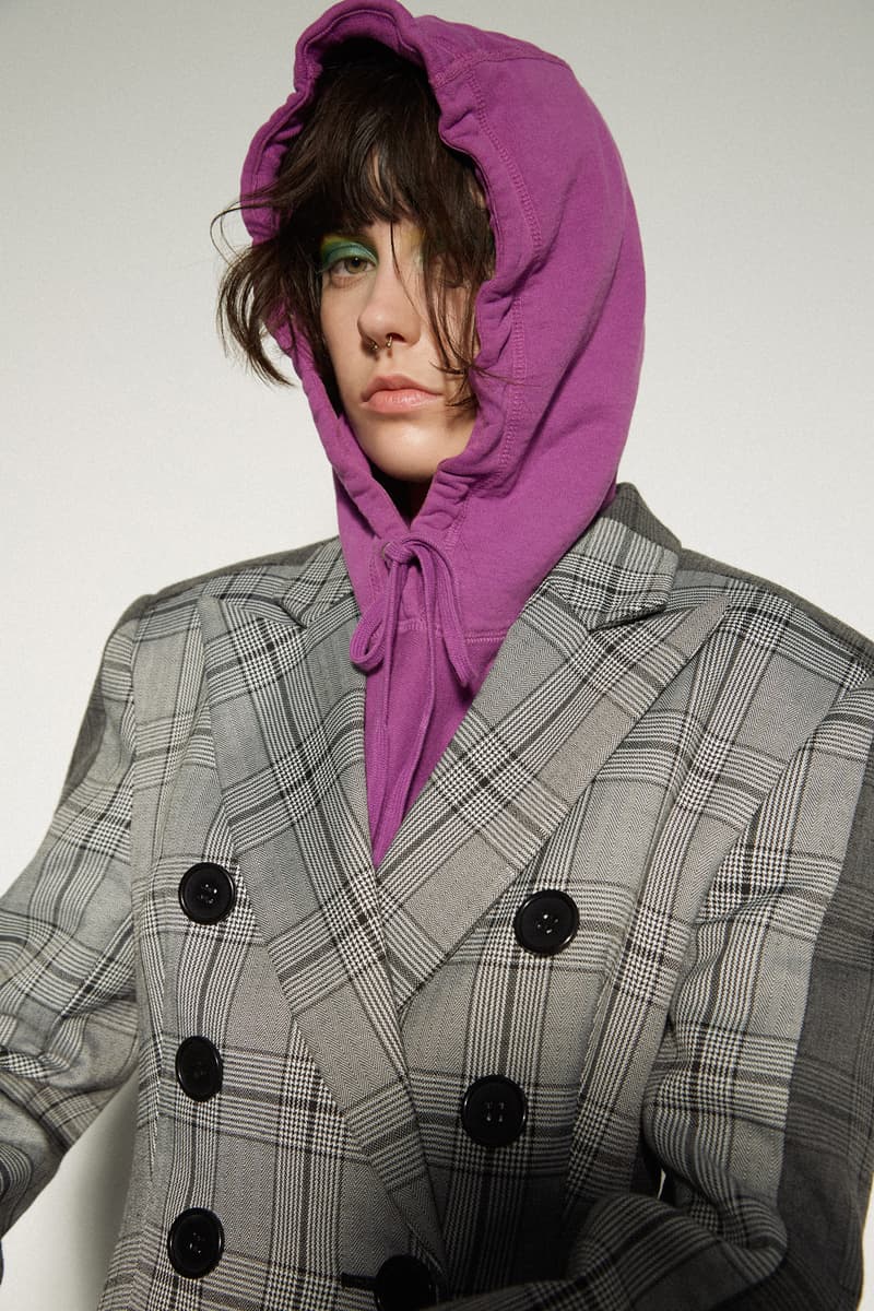 Awake NY Hoodie Acler Coat High Shoes Purple Grey