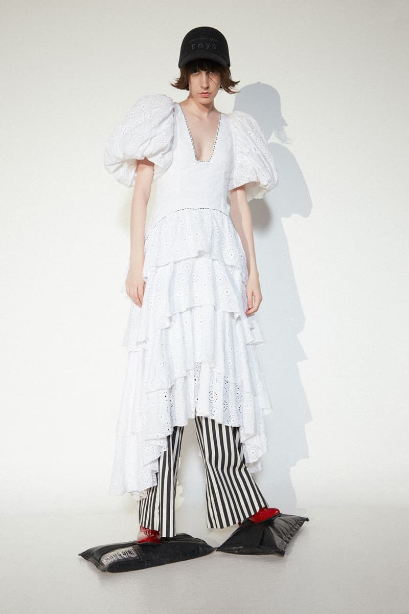 Aje Dress Marimekko Pants Stuart Weitzman Shoes Comme Des Garcons Hat White Striped Red Black