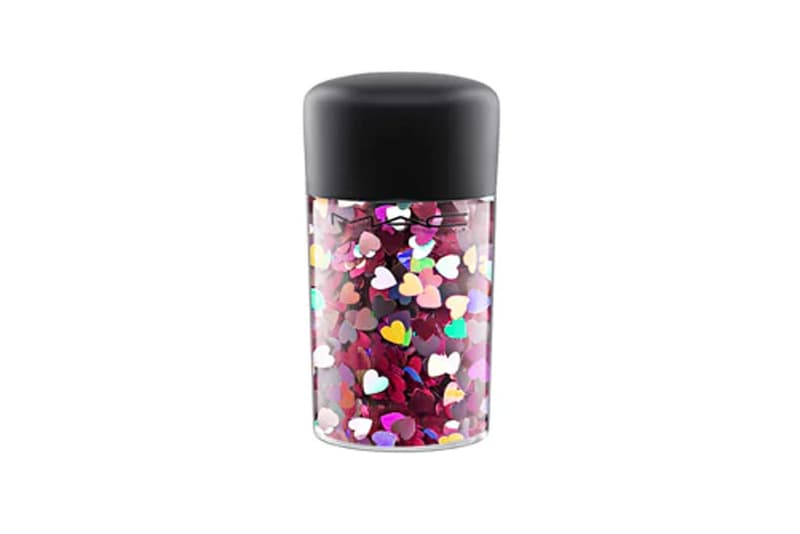 MAC Glitter Pigment Pink Hearts Silver Stars
