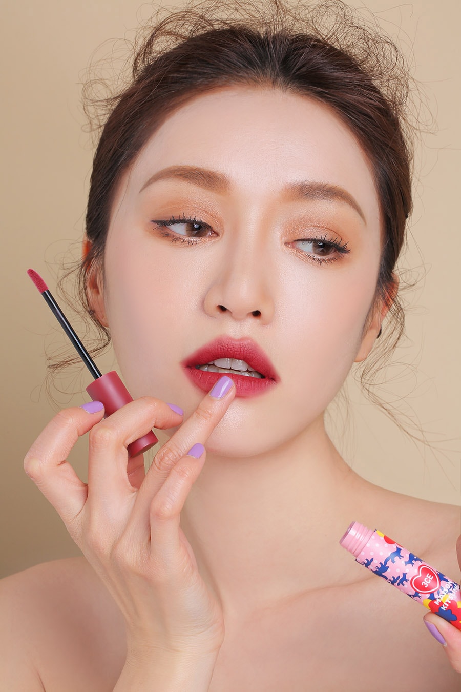 Maison Kitsuné 3CE Stylenanda Makeup Collection Korean Beauty Lip Tint