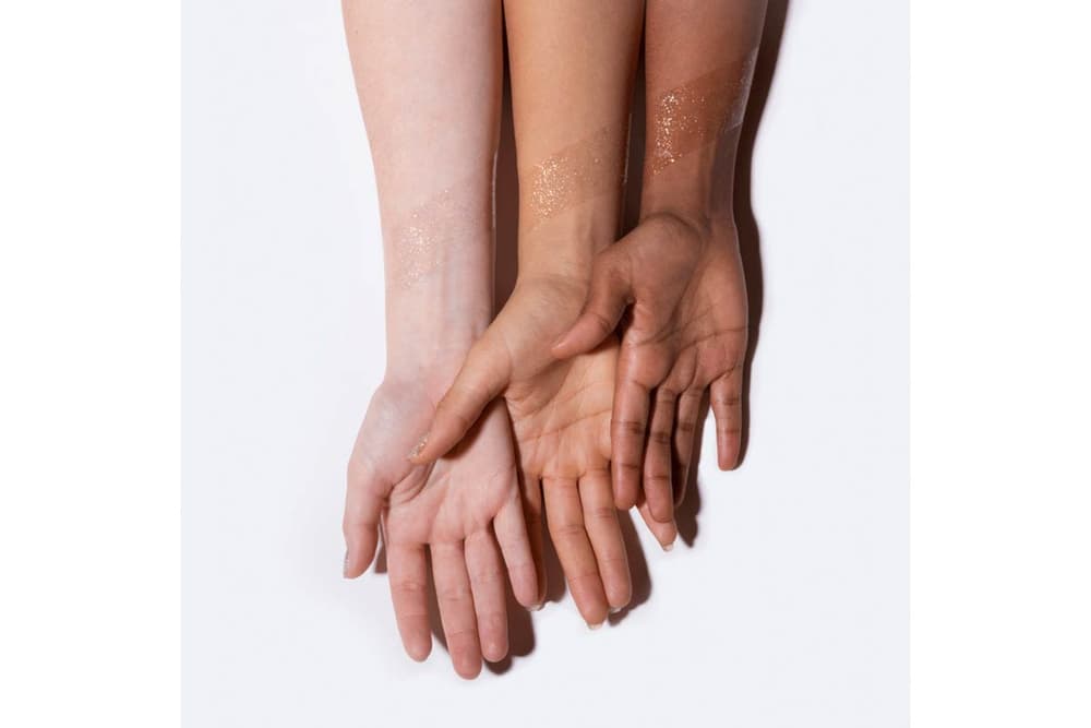Milk Makeup Face Gloss Gold Foil Swatch