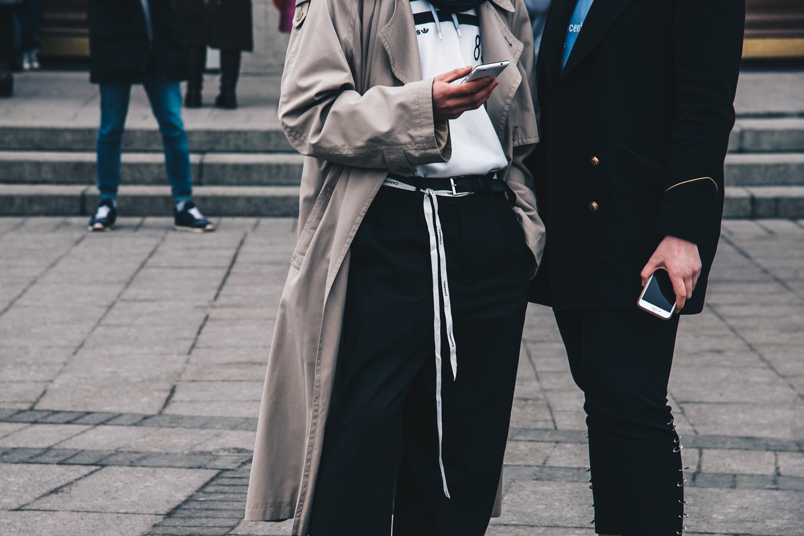 Streetsnaps Moscow Fashion Week 2018 Jacket Blazer Khaki Black